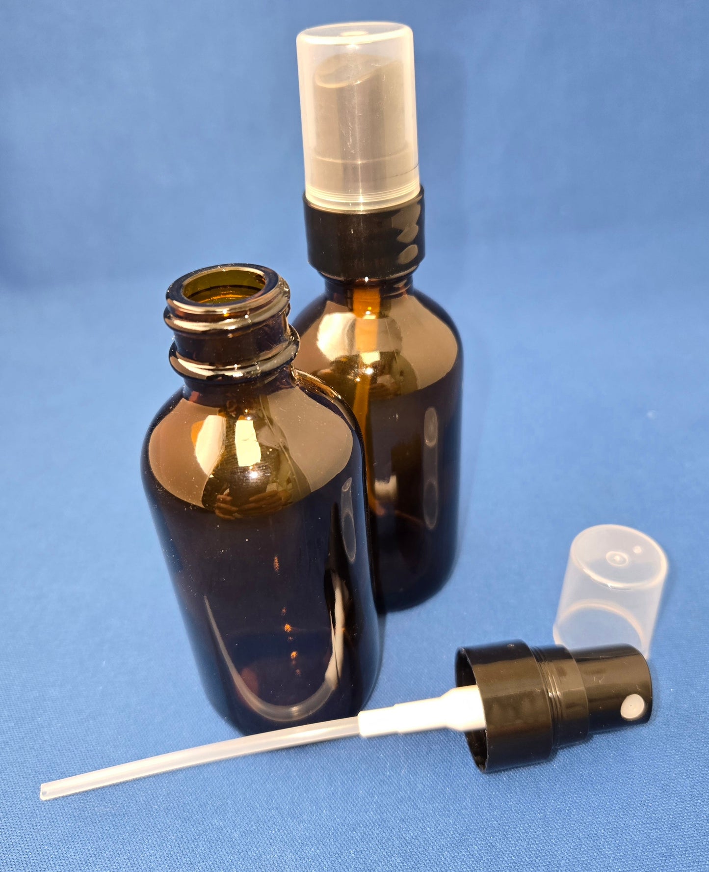 Snoot! 60 ml (2 oz) Amber Glass Mist Sprayers 2-Pack