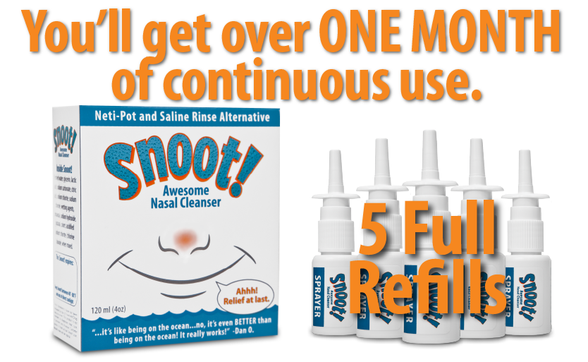 Snoot! Nasal Cleanser MILD Formula - Great for daily use!