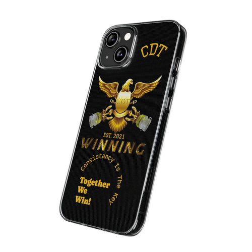 CDT Golden Eagle Winning Phone Case, Clear Silicone Phone Case