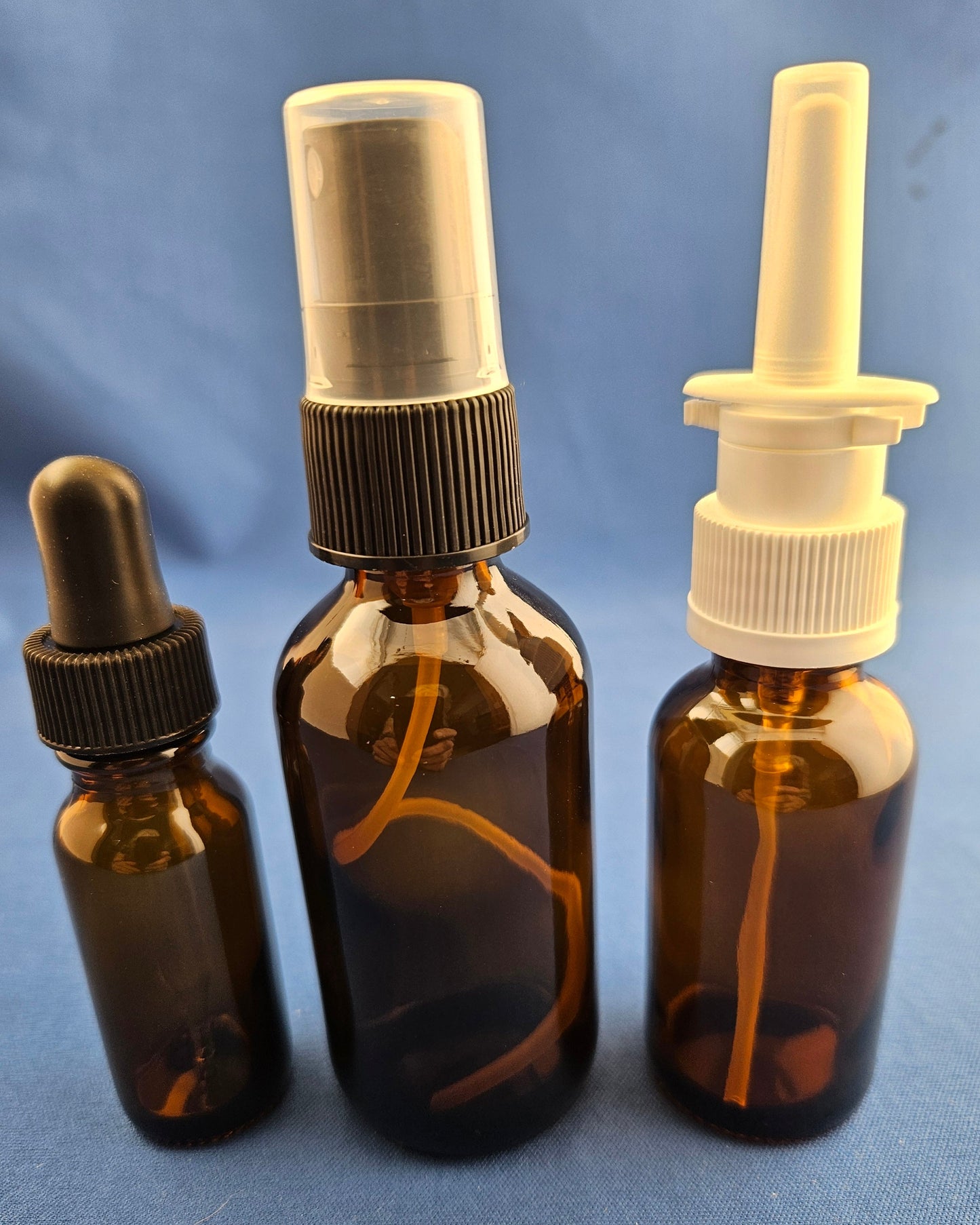 Snoot! Amber Glass Empty Colloidal Silver Applicator 3-Pack