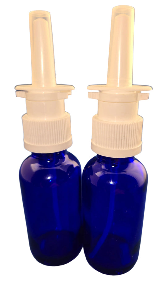 Snoot! 30ml Cobalt Blue Glass Nasal Sprayers 2-Pack