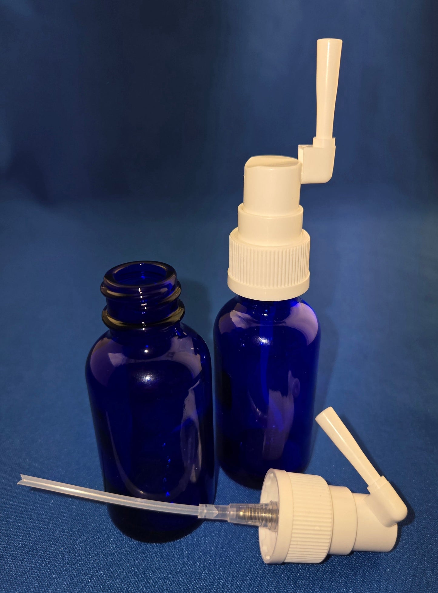 Snoot! 30ml Cobalt Blue Glass Oral Sprayers 2-Pack