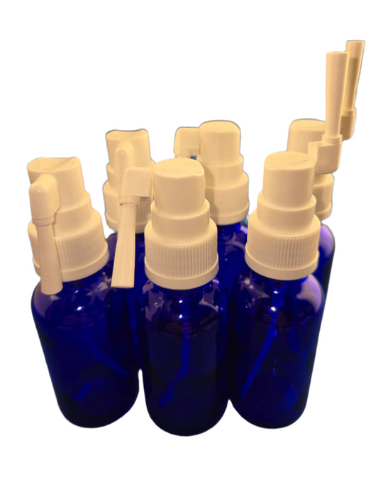 Snoot! 30ml Cobalt Blue Glass Oral Sprayer 6-pack
