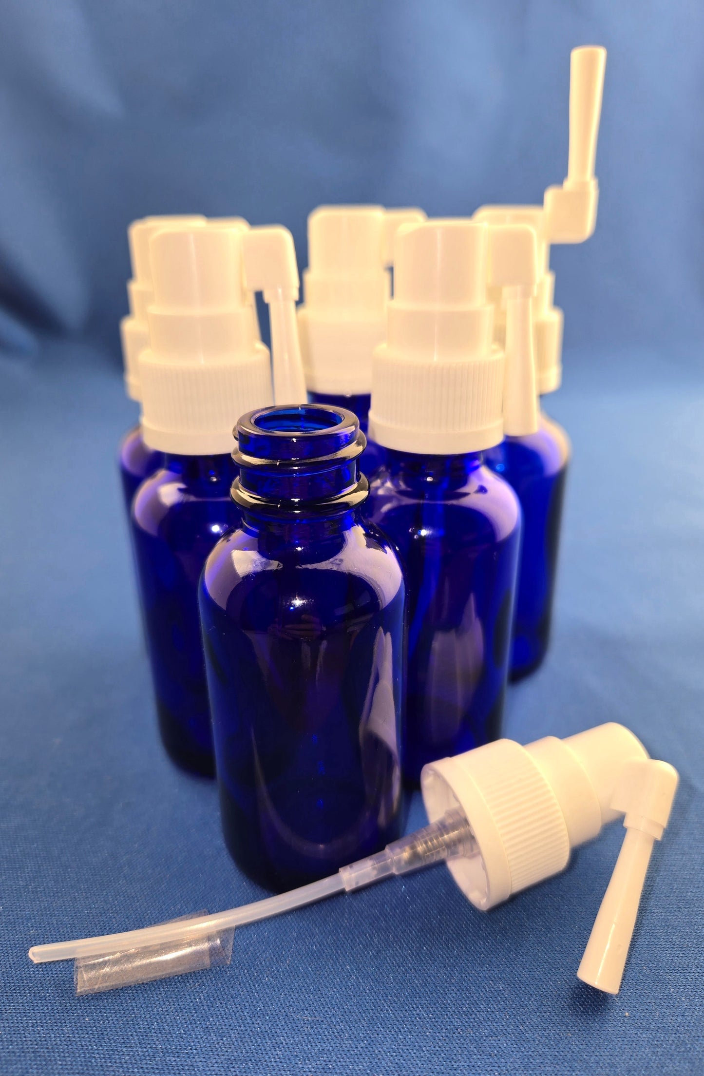 Snoot! 30ml Cobalt Blue Glass Oral Sprayer 6-pack