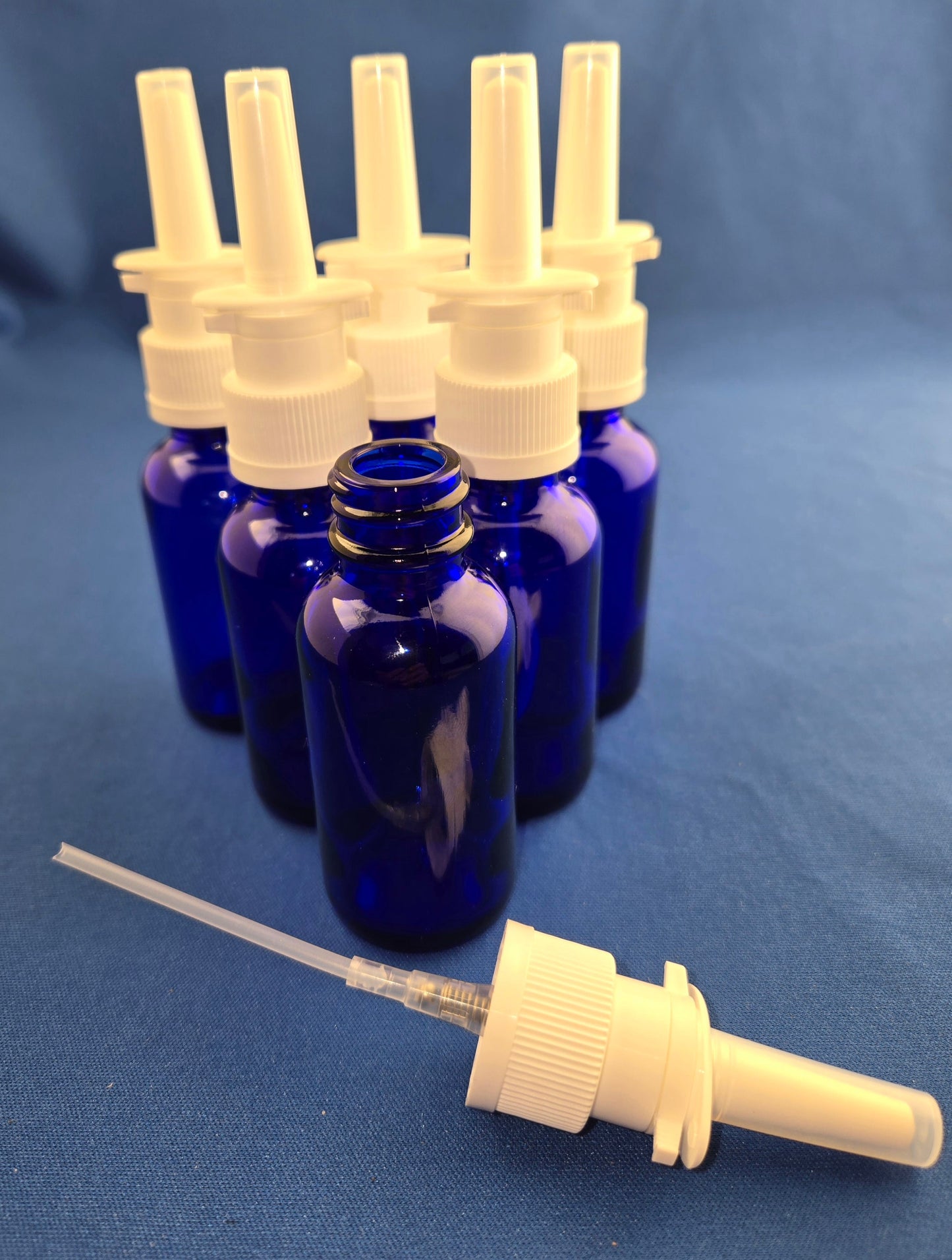 Snoot! 30ml Cobalt Blue Glass Nasal Sprayers 6-Pack