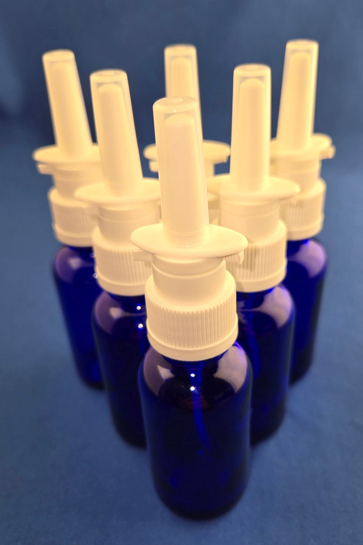 Snoot! 30ml Cobalt Blue Glass Nasal Sprayers 6-Pack