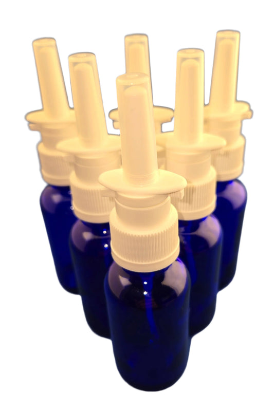 Snoot! 30ml Cobalt Blue Glass Nasal Sprayers 6-Pack