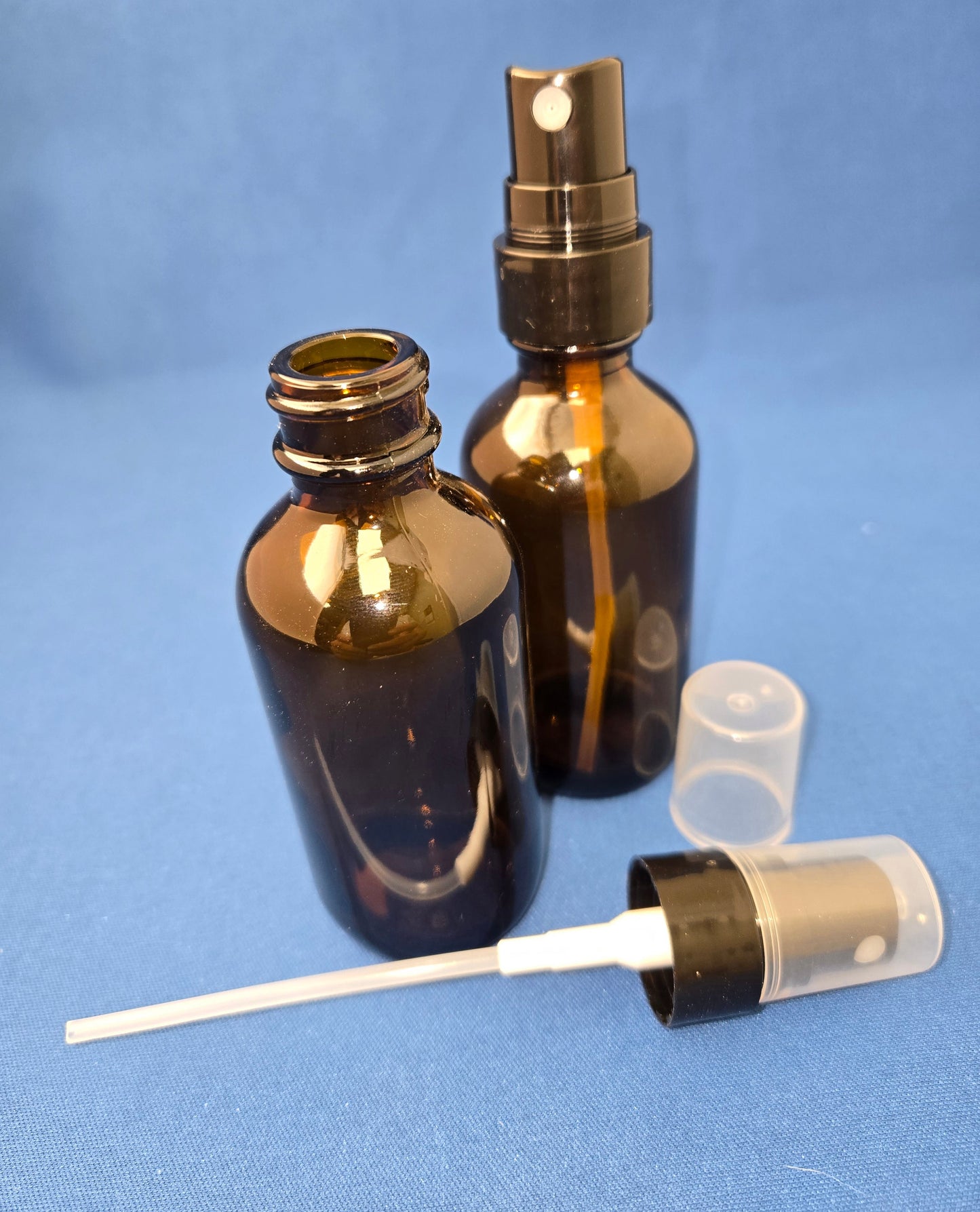 Snoot! 60 ml (2 oz) Amber Glass Mist Sprayers 2-Pack