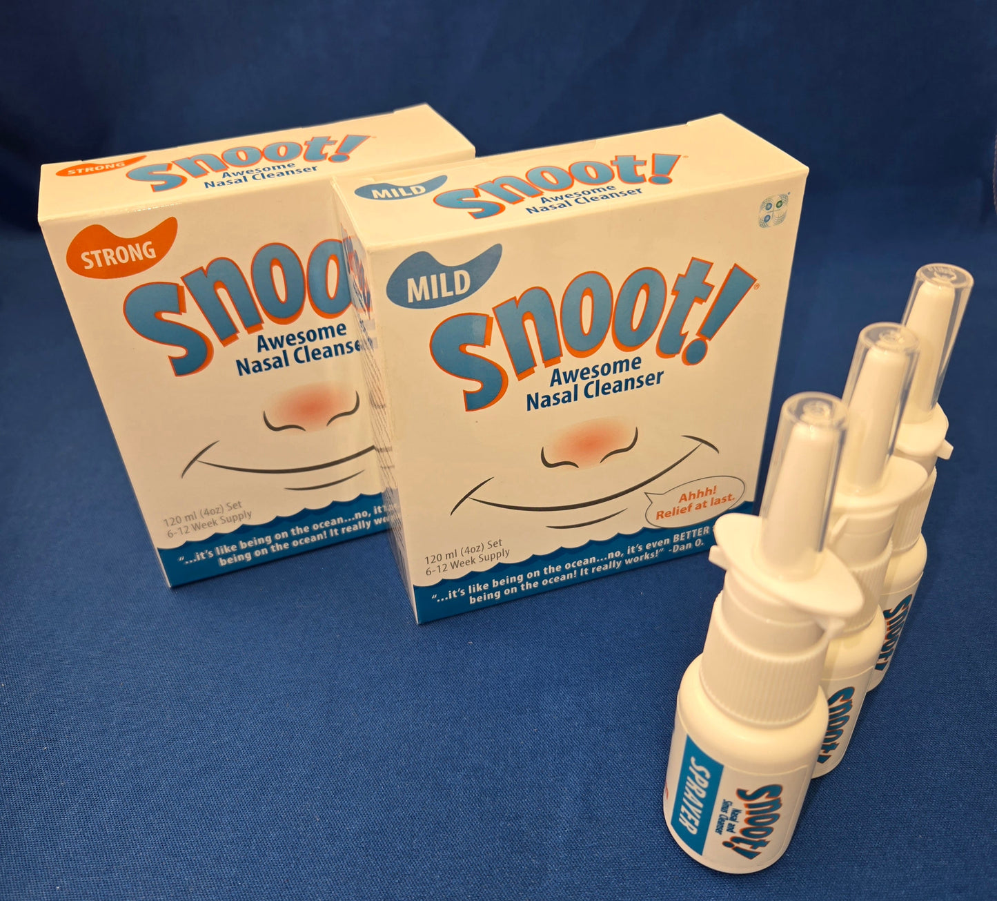 Snoot! Cleanser Dual Formula (1 Mild & 1 Strong)+3 Extra 20ml Sprayers