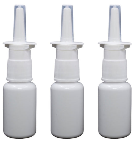Snoot! 20ml Nasal Pump Sprayer & Bottle Sets 3 Pack-NO LABELS