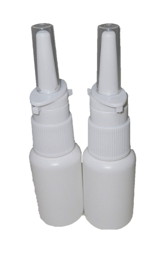 Snoot! 30ml Nasal Pump Sprayer & Bottle Sets 2 Pack-NO LABELS