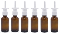 Snoot! 30ml Amber Glass Nasal Sprayers 6-Pack