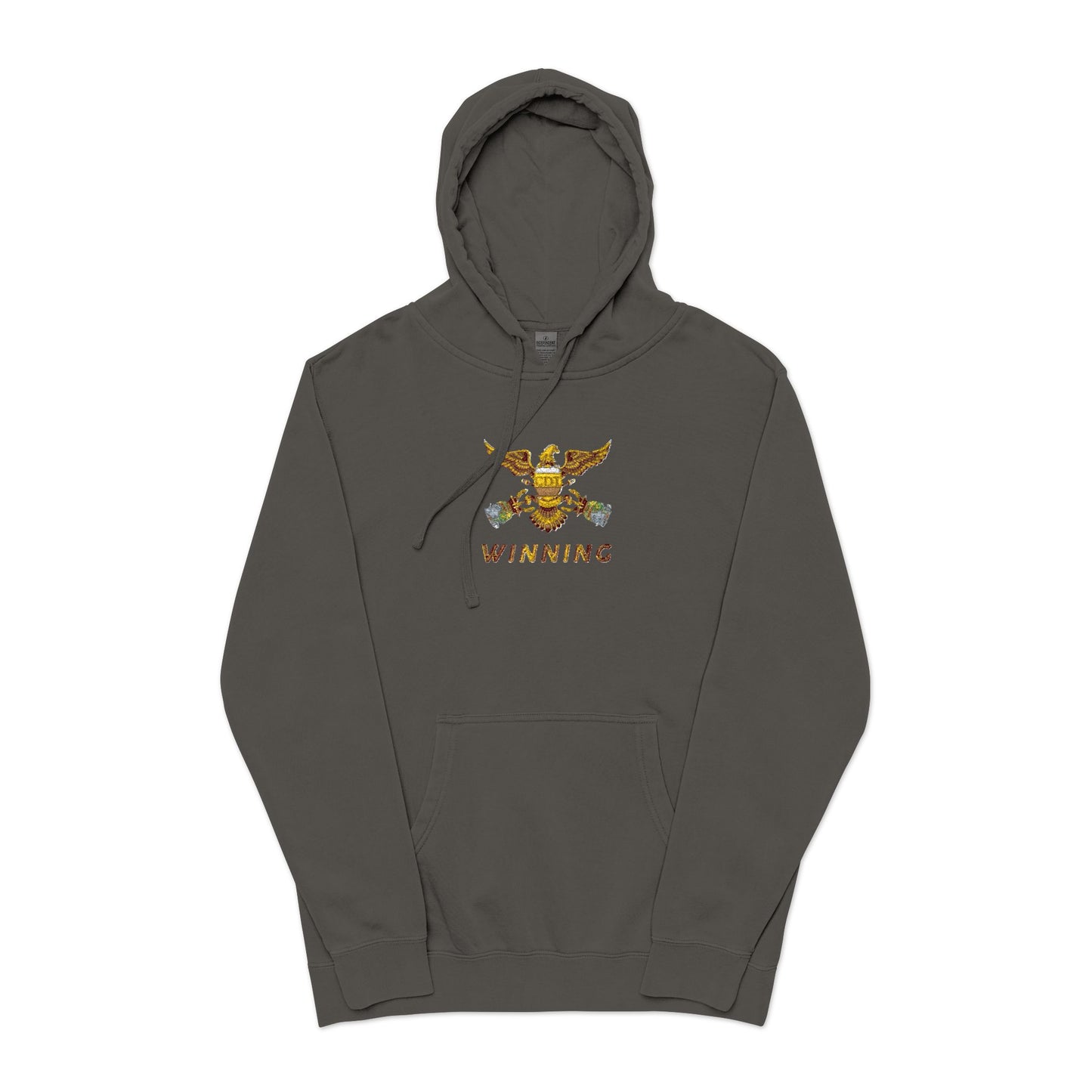 Unisex Pigment-Dyed Hoodie (Embroidery)