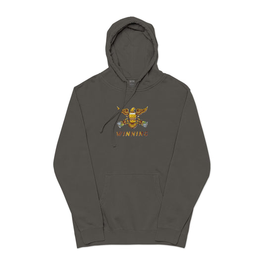 Unisex Pigment-Dyed Hoodie (Embroidery)