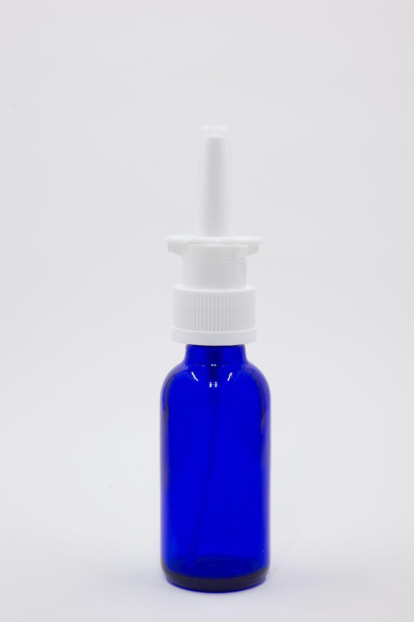 Nasal Sprayer Top & Bottle Sets-30 ml Cobalt Blue Glass Bottles and NASAL Tops- 120 Pack-EMPTY-Unassembled