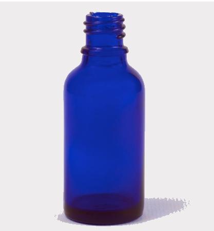 Cobalt Blue Glass 30 ml Bottles Only-No Tops-Single Tray of 120 Bottles