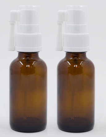 Snoot! 30ml Amber Glass Oral Sprayers 2-Pack