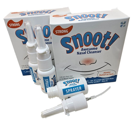 Snoot! Cleanser 2 Pack (Strong Formula)+3 Extra 20ml Sprayers