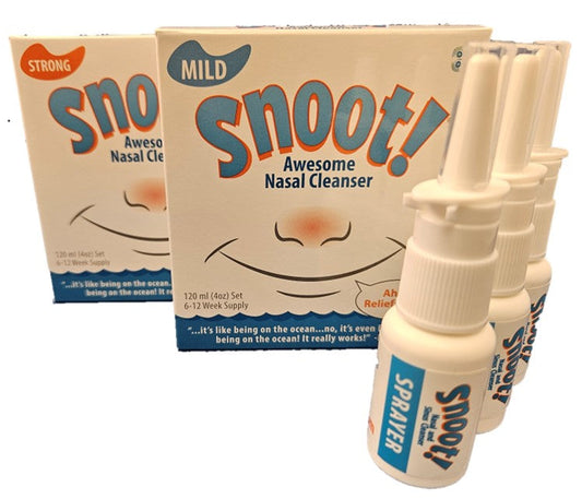 Snoot! Cleanser Dual Formula (1 Mild & 1 Strong)+3 Extra 20ml Sprayers