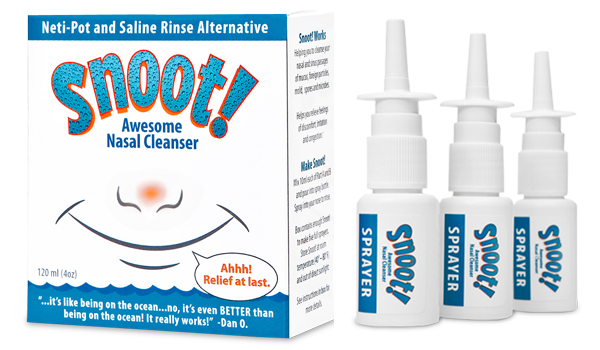 Snoot! Cleanser with 3 Extra 20ml Nasal Sprayers
